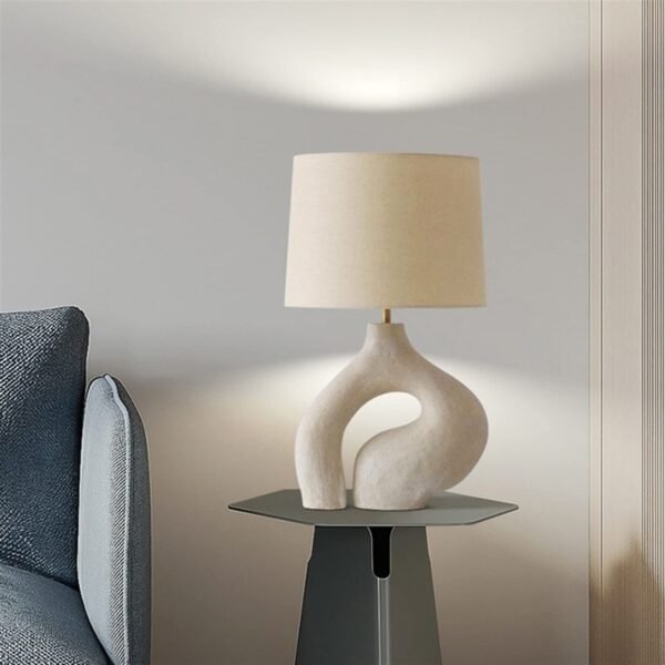 Curved base table light