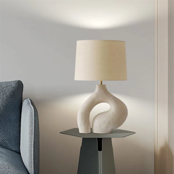 Curved base table light