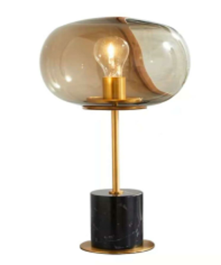 Amber Balloon glass table light