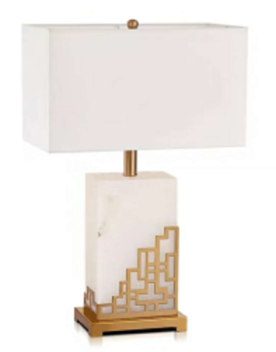 Brass & marble light