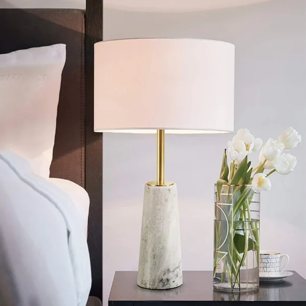 Simple light with marble base