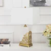Brass & marble light