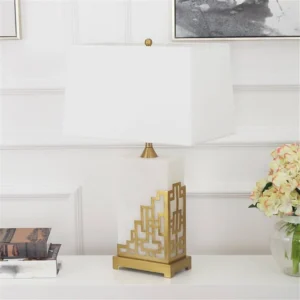 Brass & marble light