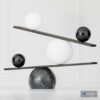 Black balance table light