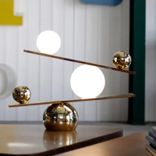 Gold balance table light