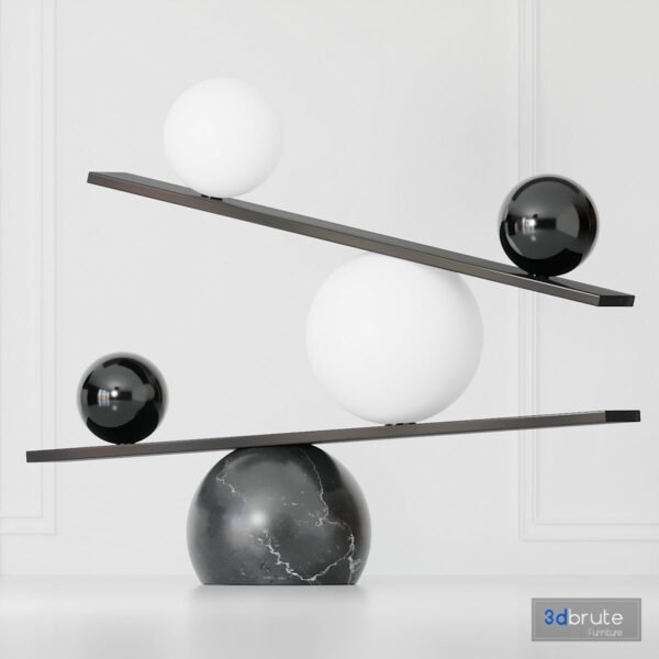 Black balance table light