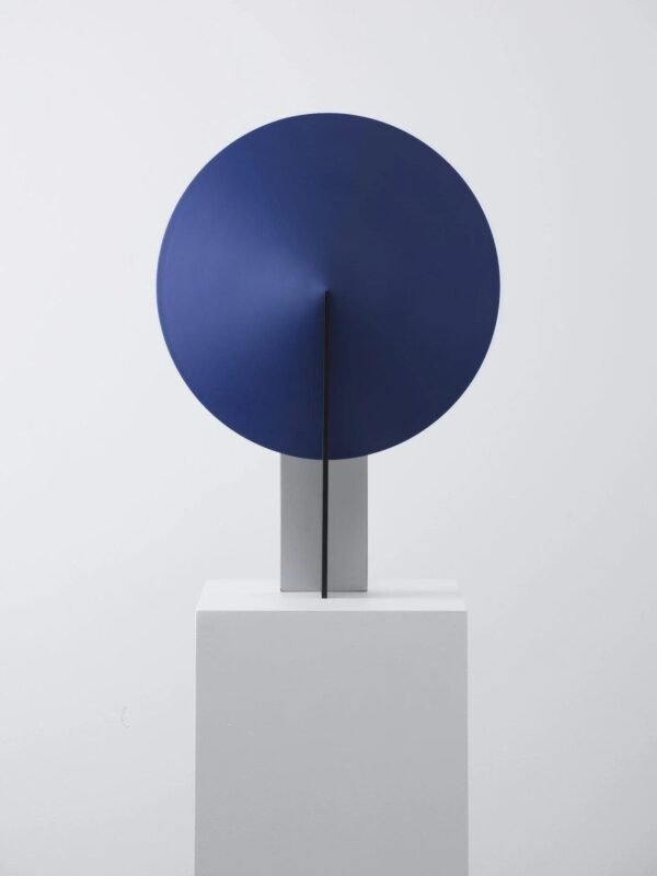 Blue metal table light