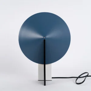 Blue metal table light