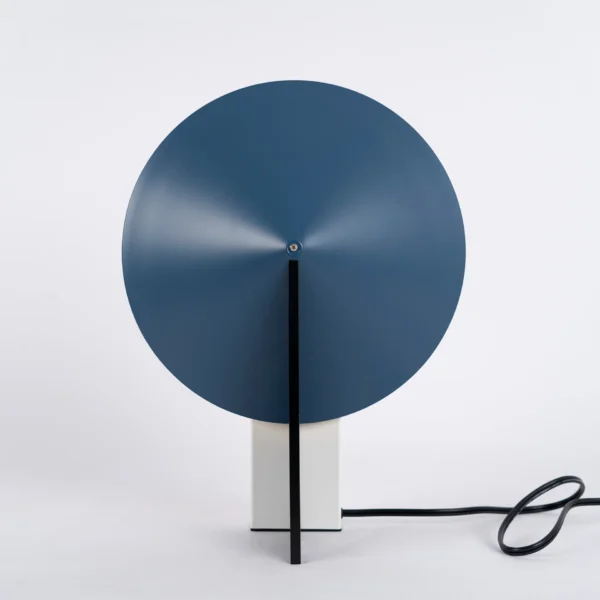 Blue metal table light