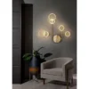 Gold led wall light