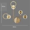 Gold led wall light