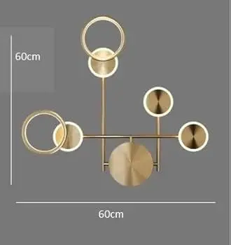 Gold led wall light