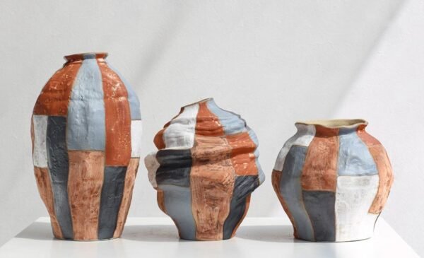 Ceramic colorful vase