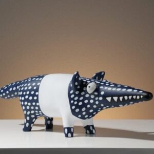 Blue & white crocodile