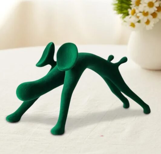 Green skinny dog