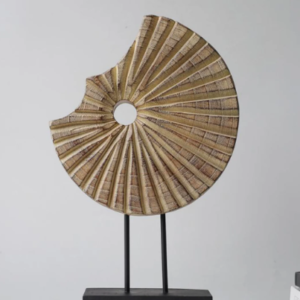 Round abstract sculpture