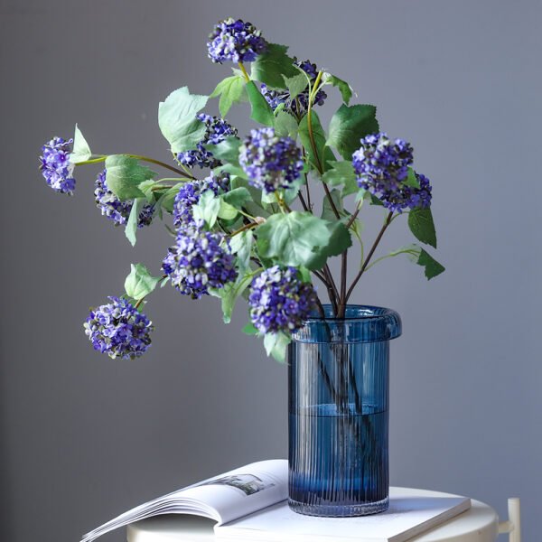 Blue glass vase