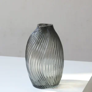 Dark glass vase