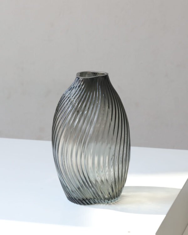 Dark glass vase