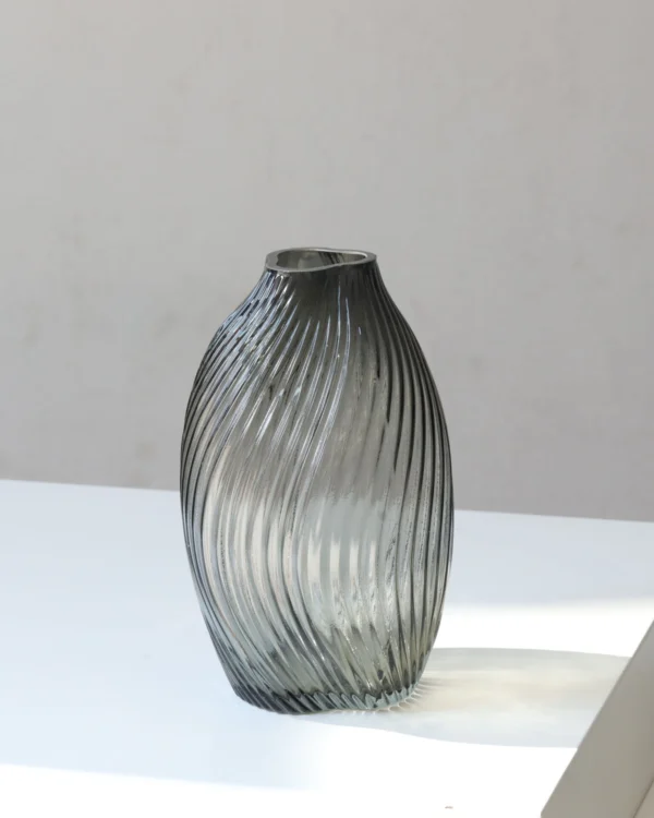 Dark glass vase