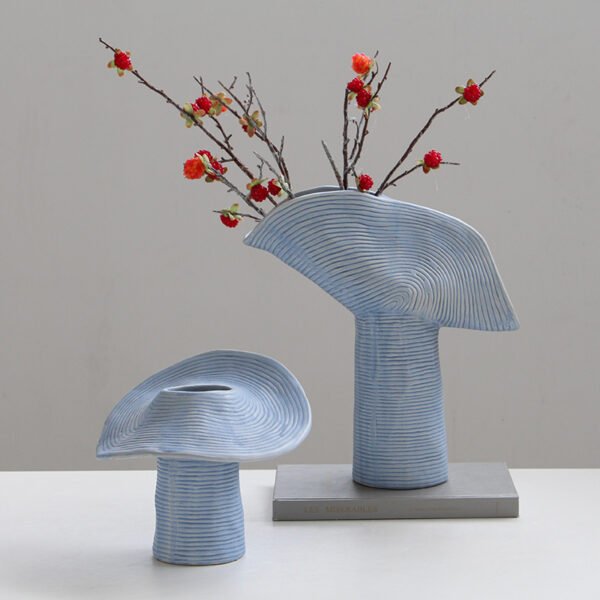 Blue Funky ceramic vases