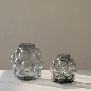 Grey bubble vases