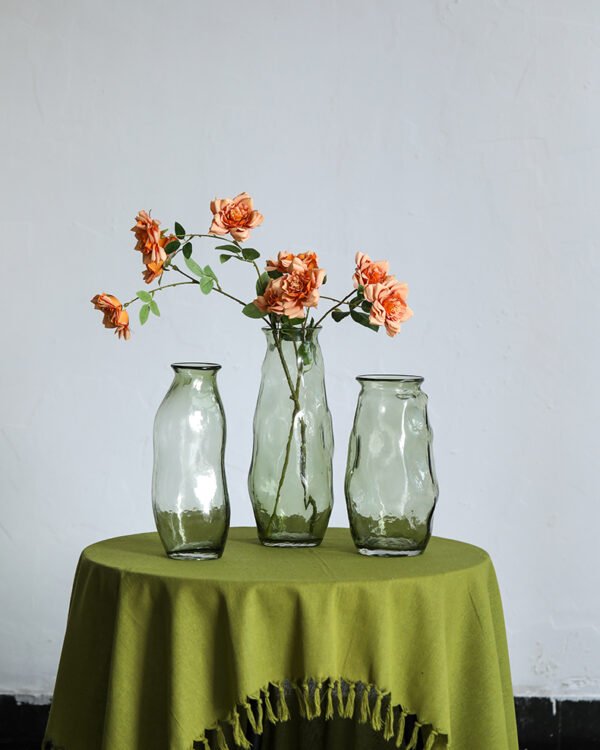 Trio Set of transparent vases