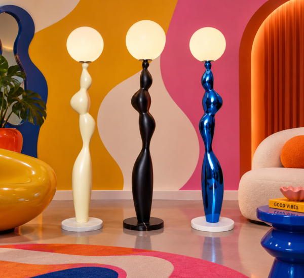 Ceramic curved Floor light