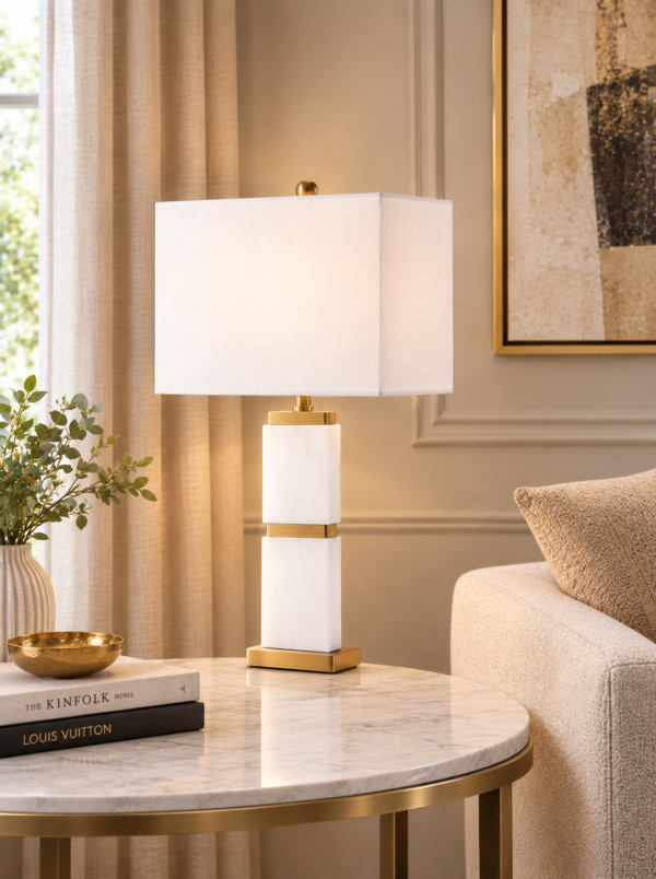 Marble table light