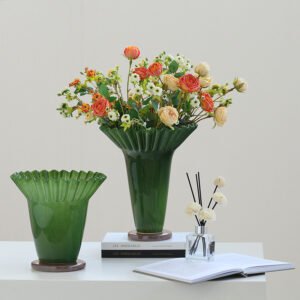 Green Vases