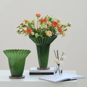 Green Vases